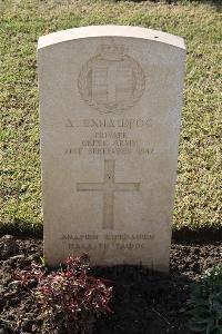 Ismailia War Memorial Cemetery - Vandouras, A